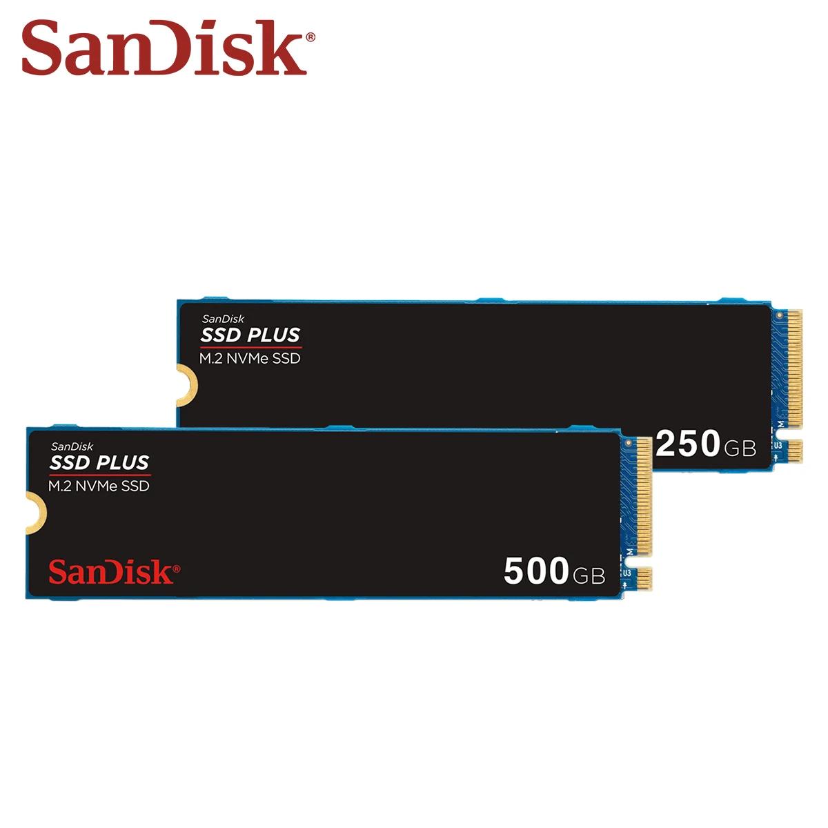 SanDisk SSD PLUS M.2 2280 NVMe PCIe Gen 3.0  SSD ָ Ʈ ̺,  ϵ ̺, ִ 3200 Mb/s, 250GB, 500GB, 1TB, 2TB